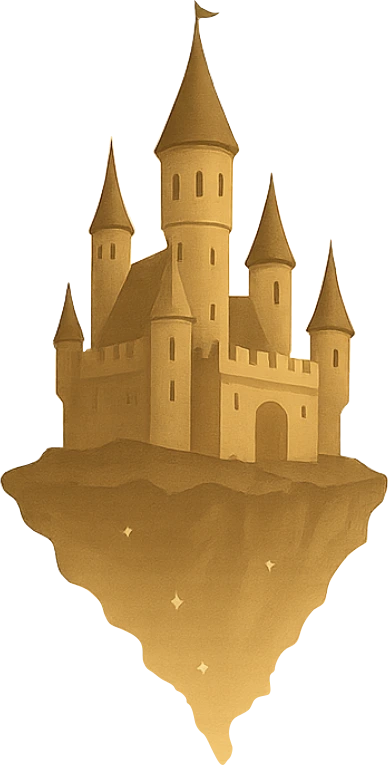 A floating fairytale castle